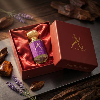Modern Oud Attar by My Store in a 12ml non-alcoholic bottle, featuring elegant packaging for men and women.