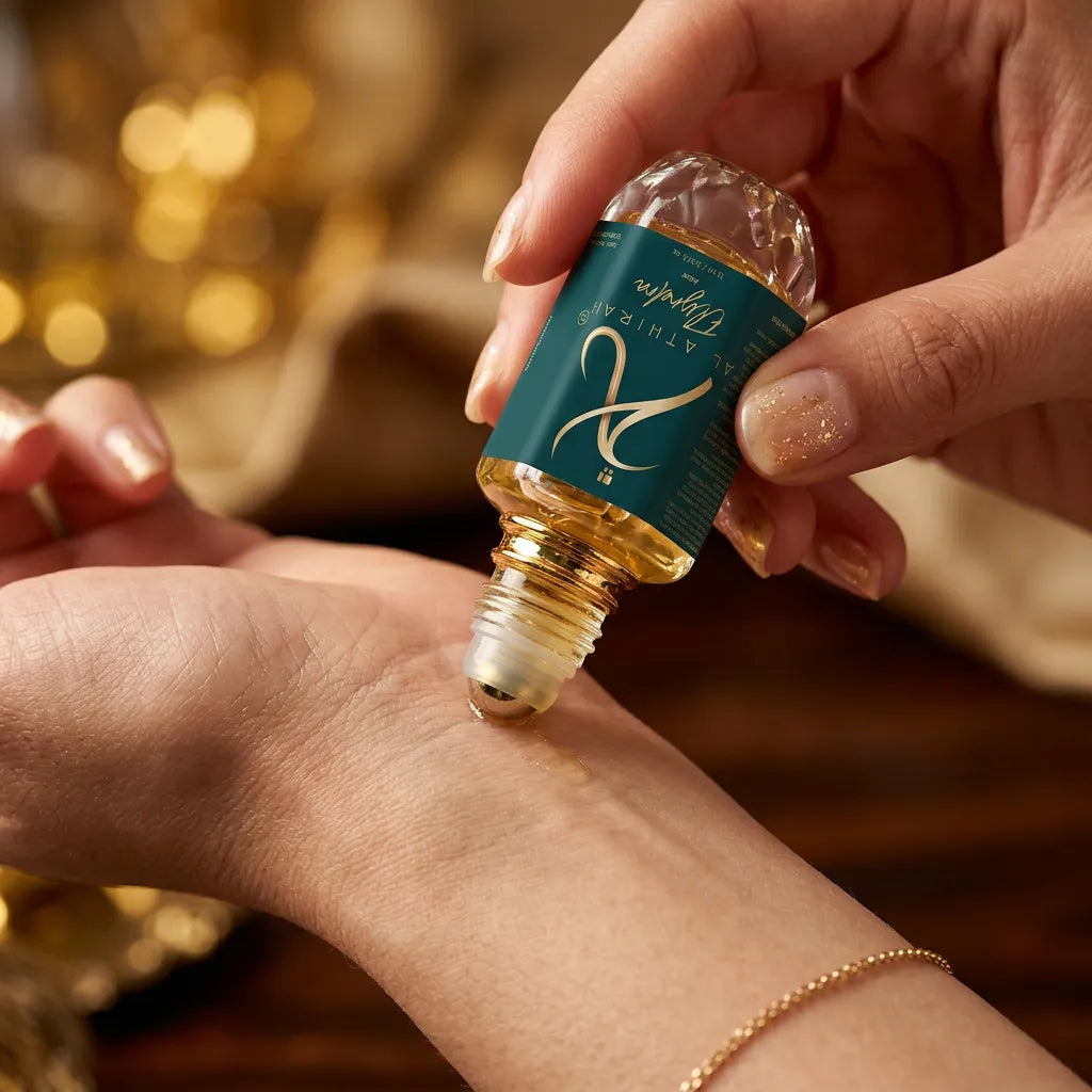 Elyndra Modern Attar for Men & Women in 12ml bottle, non-alcoholic fragrance with elegant design, suitable for all genders.