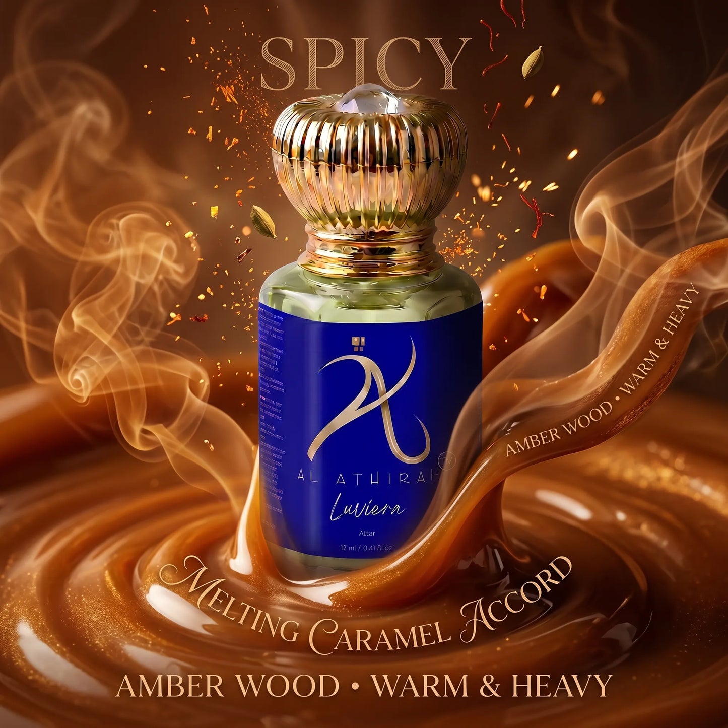Luviera Modern Attar for Men in 12ml bottle, non-alcoholic fragrance with sleek, elegant packaging, suitable for sophisticated styles.